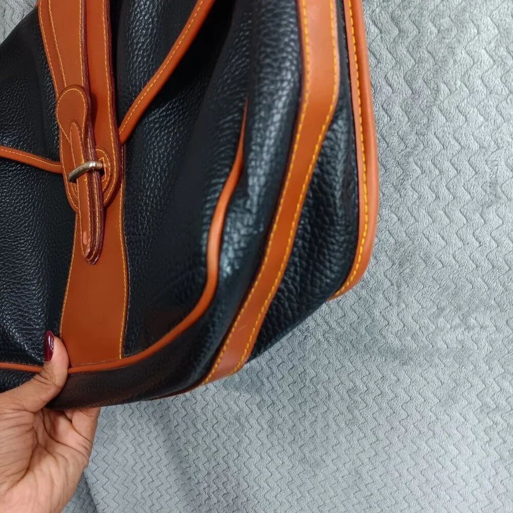 Dooney & Bourke All Weather Leather Pebbled Vintage Briefcase Messenger Bag